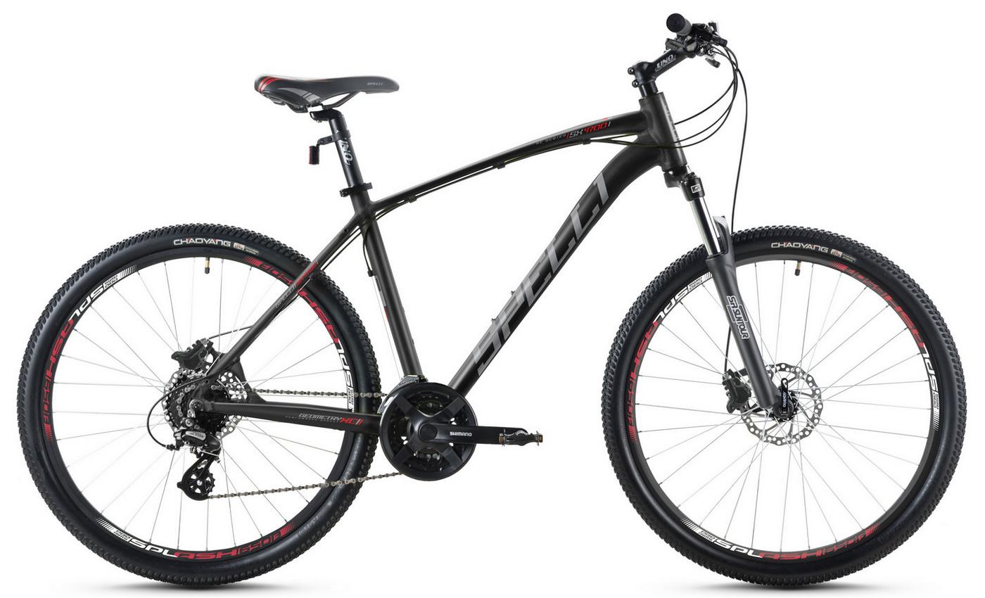 Фотография Велосипед Spelli SX-4700 29" размер XL рама 21" 2023 Черно-серый 